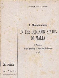 memorandum on the dominion status of malta