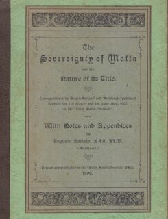 Sovereignty of malta and the nature of its title