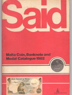 Malta coin banknotes and medal catalogue 1982