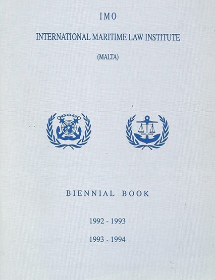 International Maritime Institute - Biennial Book 1992-1993 1993-1994