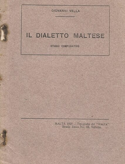 Il Dialetto Maltese - Studio Comparativo